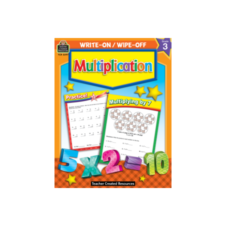 Write-On/Wipe-Off Book: Multiplication Teacher Created Resources TC...