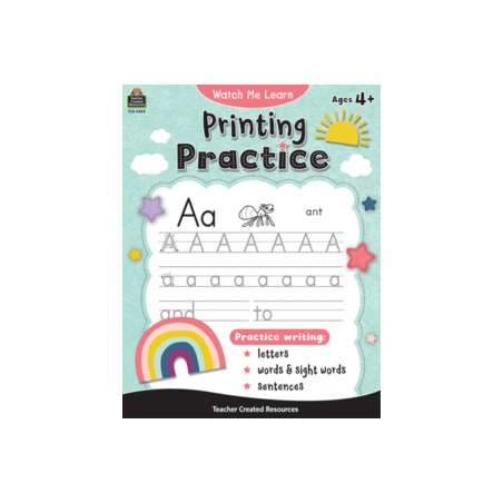 Watch Me Learn: Printing Practice Teacher Created Resources TCR-8404