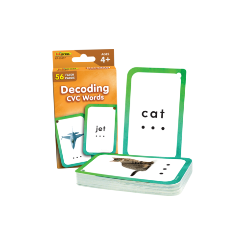 Decoding CVC Words Flash Cards Teacher Created Resources TCR-62057
