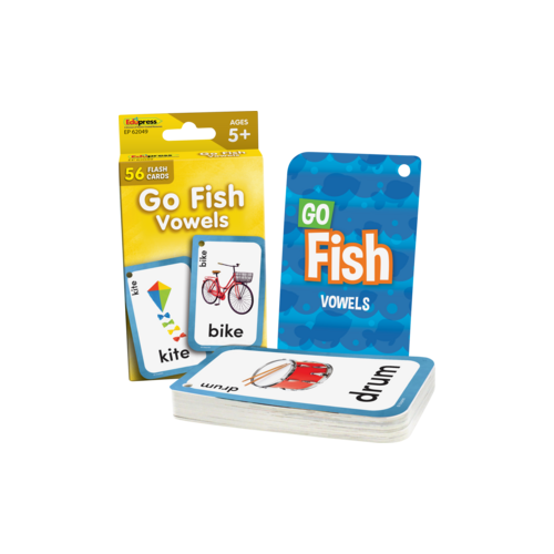 Go Fish Vowels Flash Cards Teacher Created Resources TCR-62049