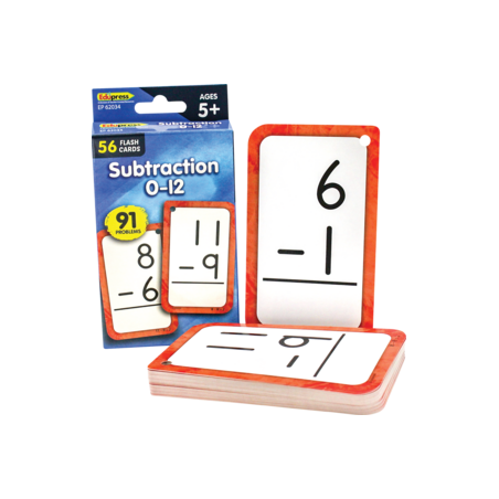 Subtraction 0-12 Flash Cards Teacher Created Resources TCR-62034
