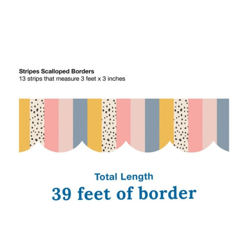 Stripes Scalloped Bulletin Board Borders CarsonDellosa Education®